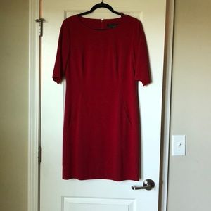 Tahari Levine dress red